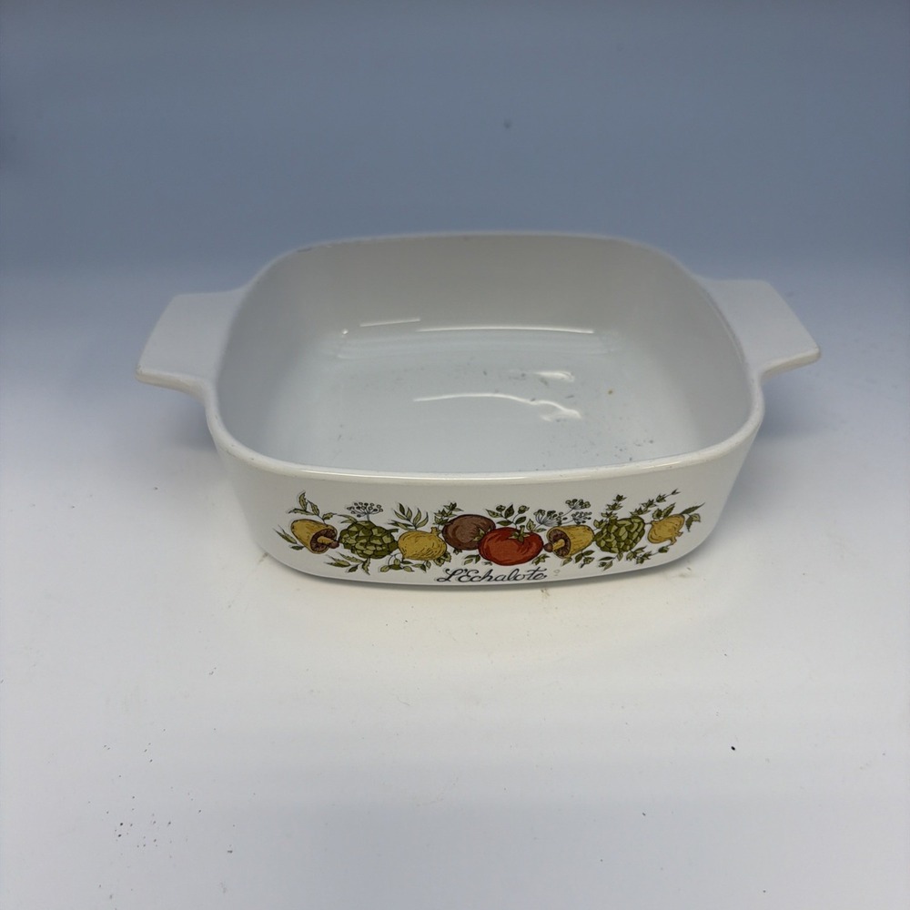 Corning Ware L' Echalote Spice of Life 1 Quart Casserole Dish A-1-B No‎ Lid